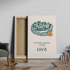 The Secret Ingredient Is Always Love - Framed Canvas Wall Art Print | House Prints
