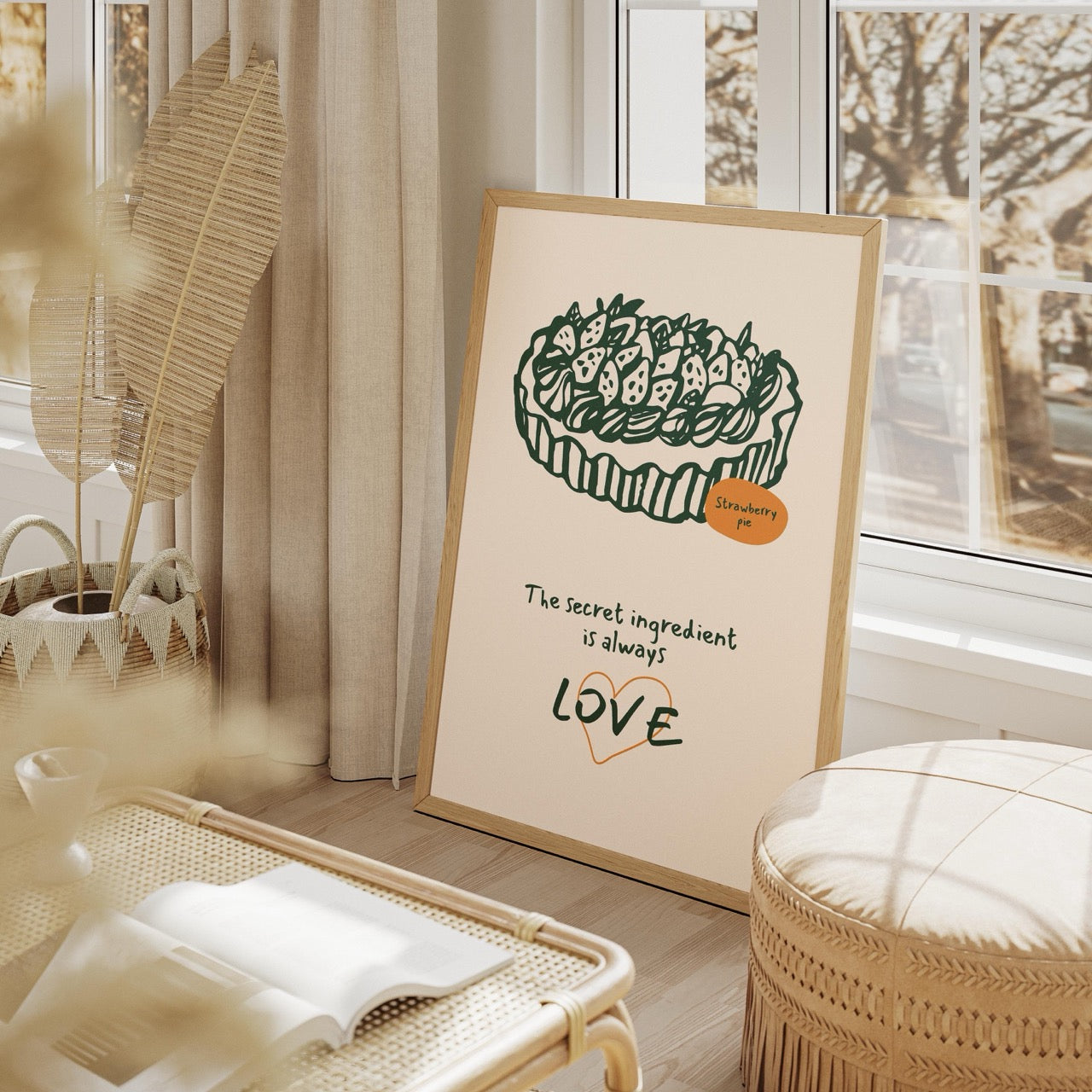 The Secret Ingredient Is Always Love - Rolled Poster Wall Art Print | House Prints