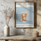 Classic Long Island Iced Tea Summer Drinks - Rolled Poster Wall Art Print | House Prints