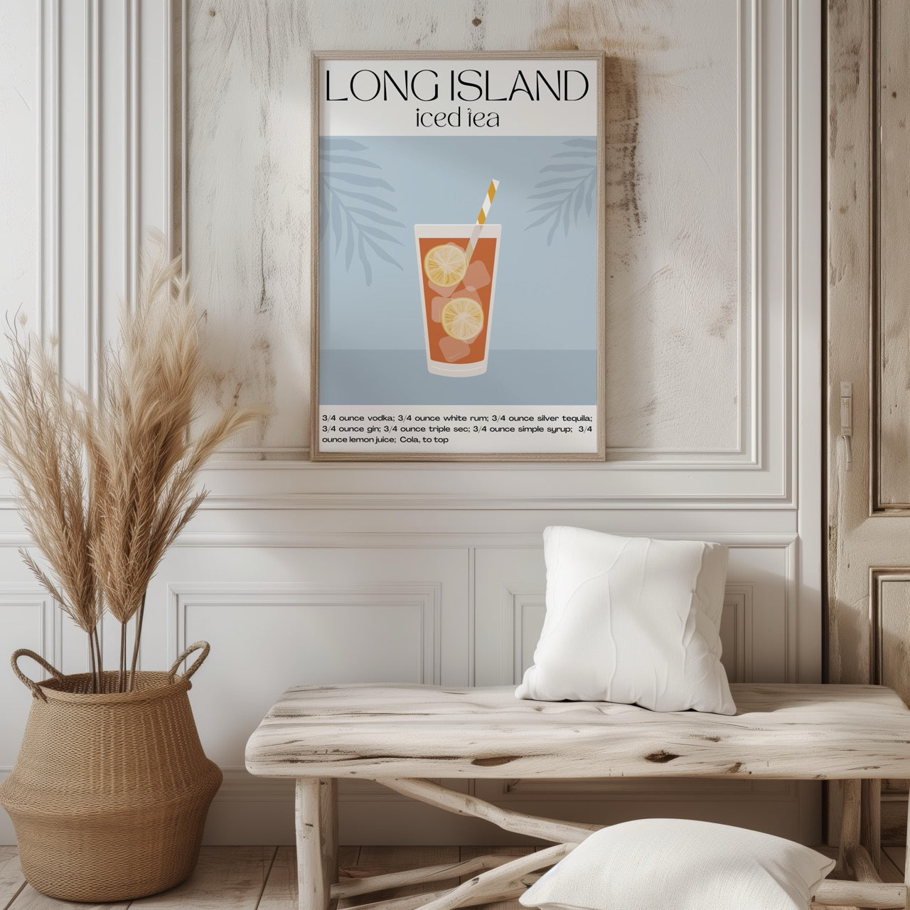 Classic Long Island Iced Tea Summer Drinks - Rolled Poster Wall Art Print | House Prints