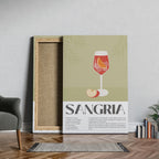 Classic Sangria Summer Cocktail Drinks - Framed Canvas Wall Art Print | House Prints