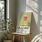 Classic Sangria Summer Cocktail Drinks - Framed Canvas Wall Art Print | House Prints