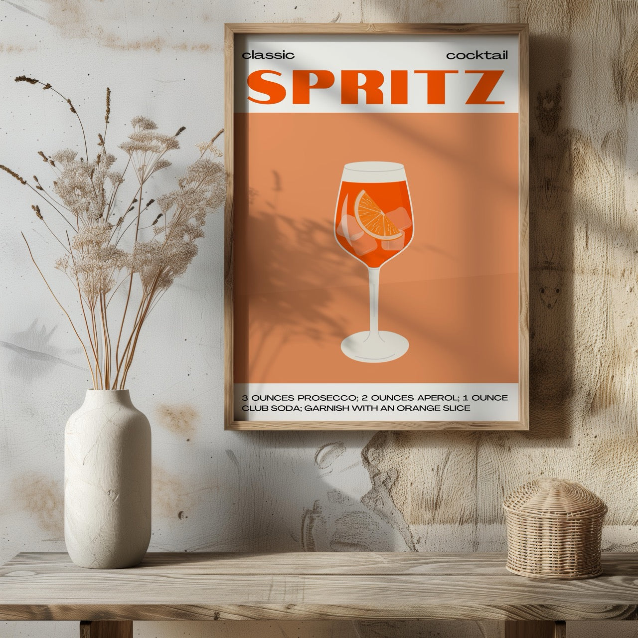Classic Aperol Spritz Orange Cocktail Drinks - Rolled Poster Wall Art Print - House Prints