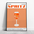 Classic Aperol Spritz Orange Cocktail Drinks - Rolled Poster Wall Art Print | House Prints