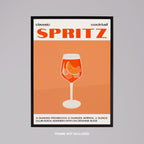 Classic Aperol Spritz Orange Cocktail Drinks - Rolled Poster Wall Art Print | House Prints