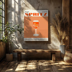 Classic Aperol Spritz Orange Cocktail Drinks - Framed Canvas Wall Art Print | House Prints