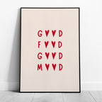 Good Food, Good Mood Kitchen Quote - Rolled Poster Wall Art Print | House Prints
