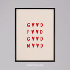 Good Food, Good Mood Kitchen Quote - Rolled Poster Wall Art Print | House Prints