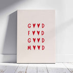 Good Food, Good Mood Kitchen Quote - Framed Canvas Wall Art Print | House Prints