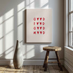 Good Food, Good Mood Kitchen Quote - Framed Canvas Wall Art Print | House Prints