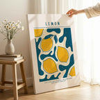 Life Is Like a Box of Citrus Lemons - Framed Canvas Wall Art Print | House Prints