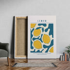 Life Is Like a Box of Citrus Lemons - Framed Canvas Wall Art Print | House Prints