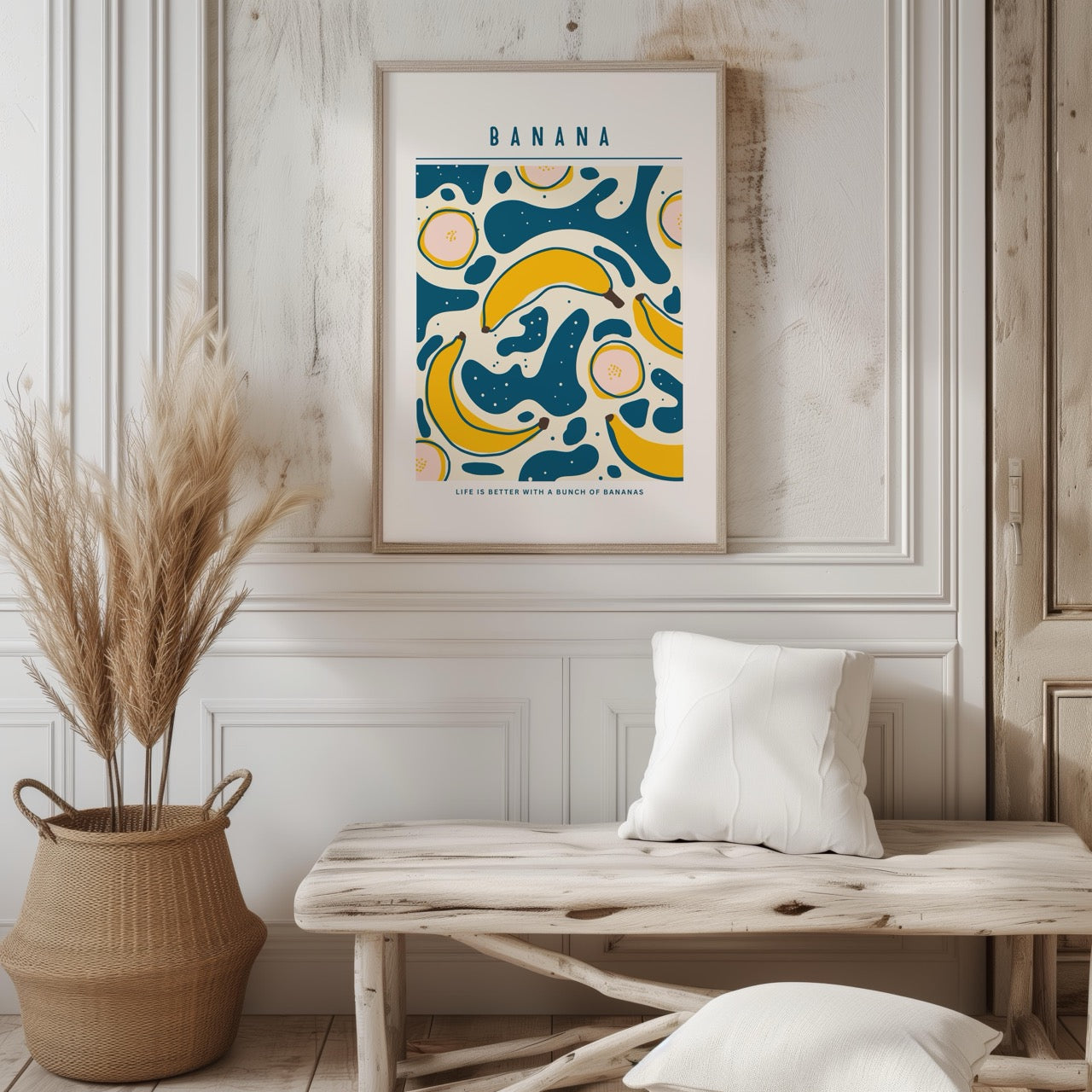 Life Is Better With A Bunch of Bananas - Rolled Poster Wall Art Print | House Prints