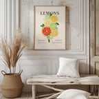 Citrus Lemon Botanical Family Kitchen - Rolled Poster Wall Art Print | House Prints