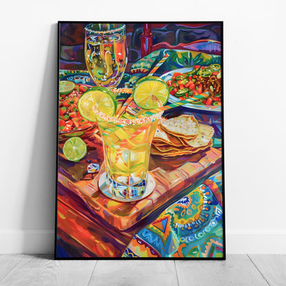 Fiesta Vibes and Lime Cheers - Rolled Poster Wall Art Print - House Prints