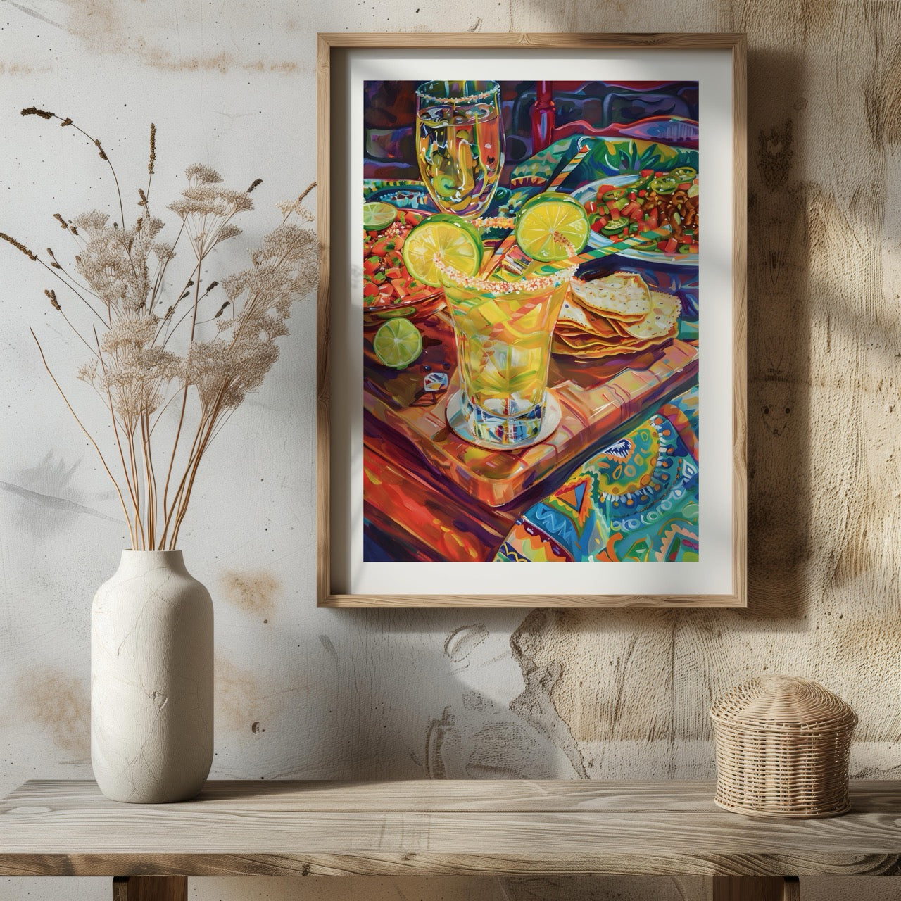 Fiesta Vibes and Lime Cheers - Rolled Poster Wall Art Print - House Prints
