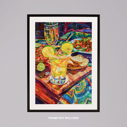 Fiesta Vibes and Lime Cheers - Rolled Poster Wall Art Print - House Prints