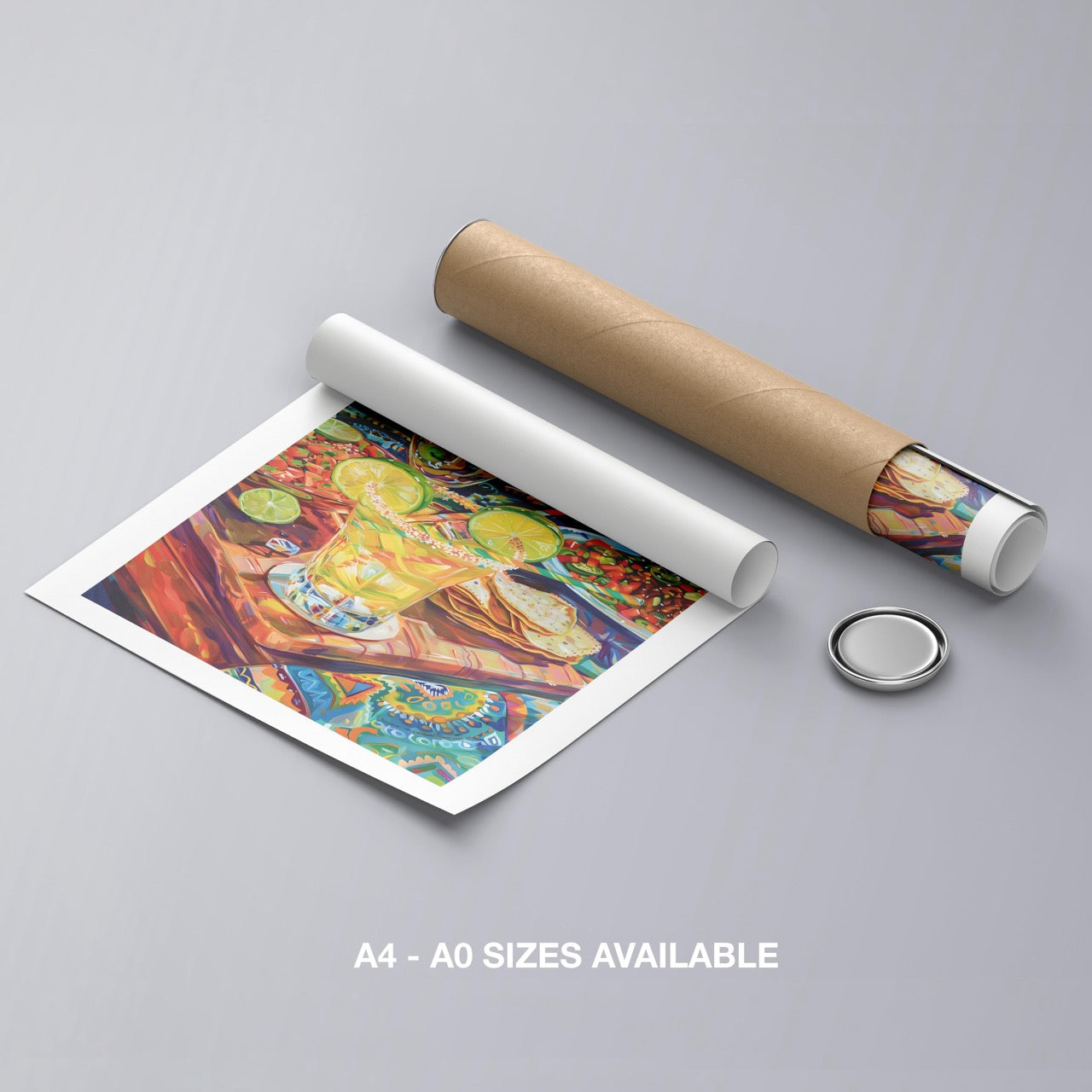 Fiesta Vibes and Lime Cheers - Rolled Poster Wall Art Print - House Prints