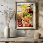Tequila Cocktails & Lime Fiesta Drinks - Rolled Poster Wall Art Print | House Prints