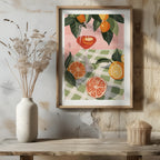 Summer Citrus Picnic Delight - Rolled Poster Wall Art Print | House Prints