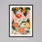 Summer Citrus Picnic Delight - Rolled Poster Wall Art Print | House Prints