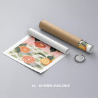 Summer Citrus Picnic Delight - Rolled Poster Wall Art Print | House Prints