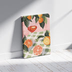 Summer Citrus Picnic Delight - Framed Canvas Wall Art Print | House Prints