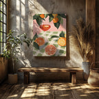 Summer Citrus Picnic Delight - Framed Canvas Wall Art Print | House Prints