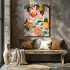 Summer Citrus Picnic Delight - Framed Canvas Wall Art Print | House Prints