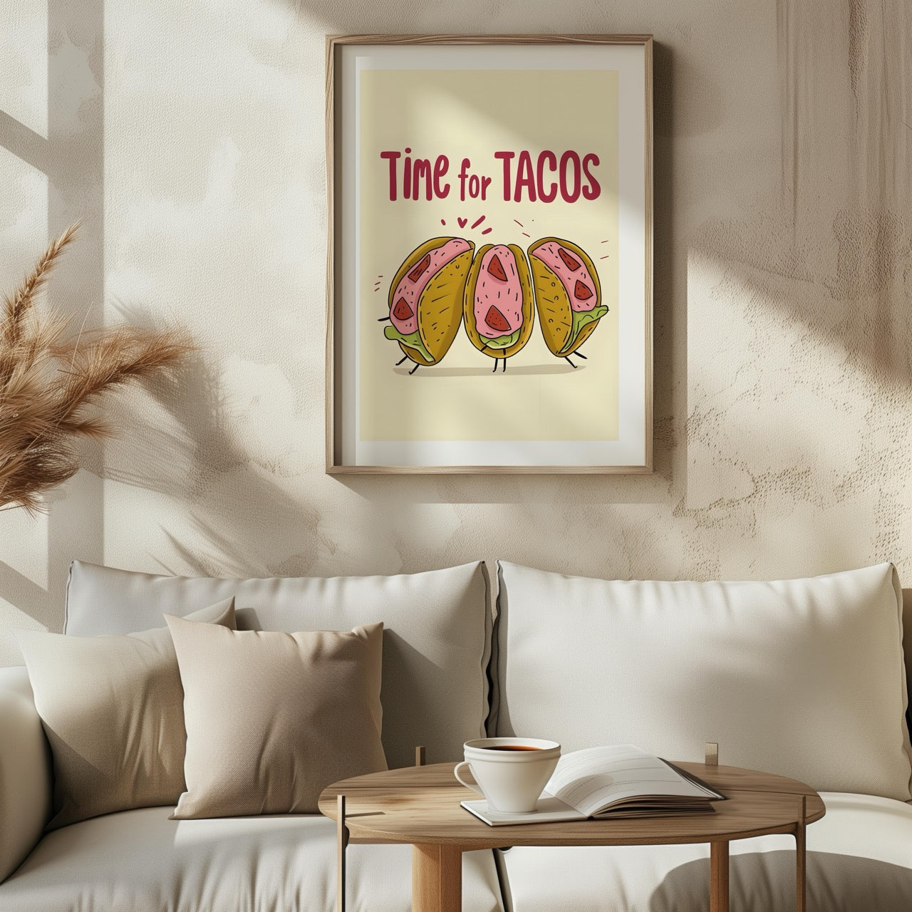 Time For Tacos Kitchen Food - Rolled Poster Wall Art Print | House Prints