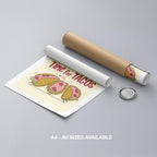 Time For Tacos Kitchen Food - Rolled Poster Wall Art Print | House Prints