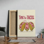 Time For Tacos Kitchen Food - Framed Canvas Wall Art Print | House Prints