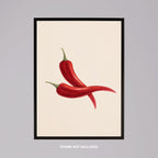Hot Red Chilli Food in the Kitchen - Rolled Poster Wall Art Print | House Prints