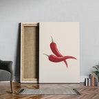 Hot Red Chilli Food in the Kitchen - Framed Canvas Wall Art Print | House Prints