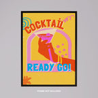 Classic Cocktail Ready Go Drinks - Rolled Poster Wall Art Print | House Prints