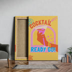 Classic Cocktail Ready Go Drinks - Framed Canvas Wall Art Print | House Prints