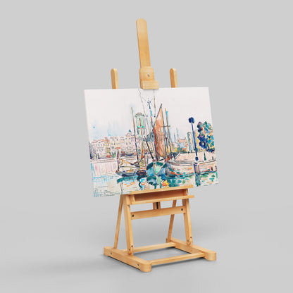 La Rochelle - Paul Signac - Framed Canvas Wall Art Print - House Prints