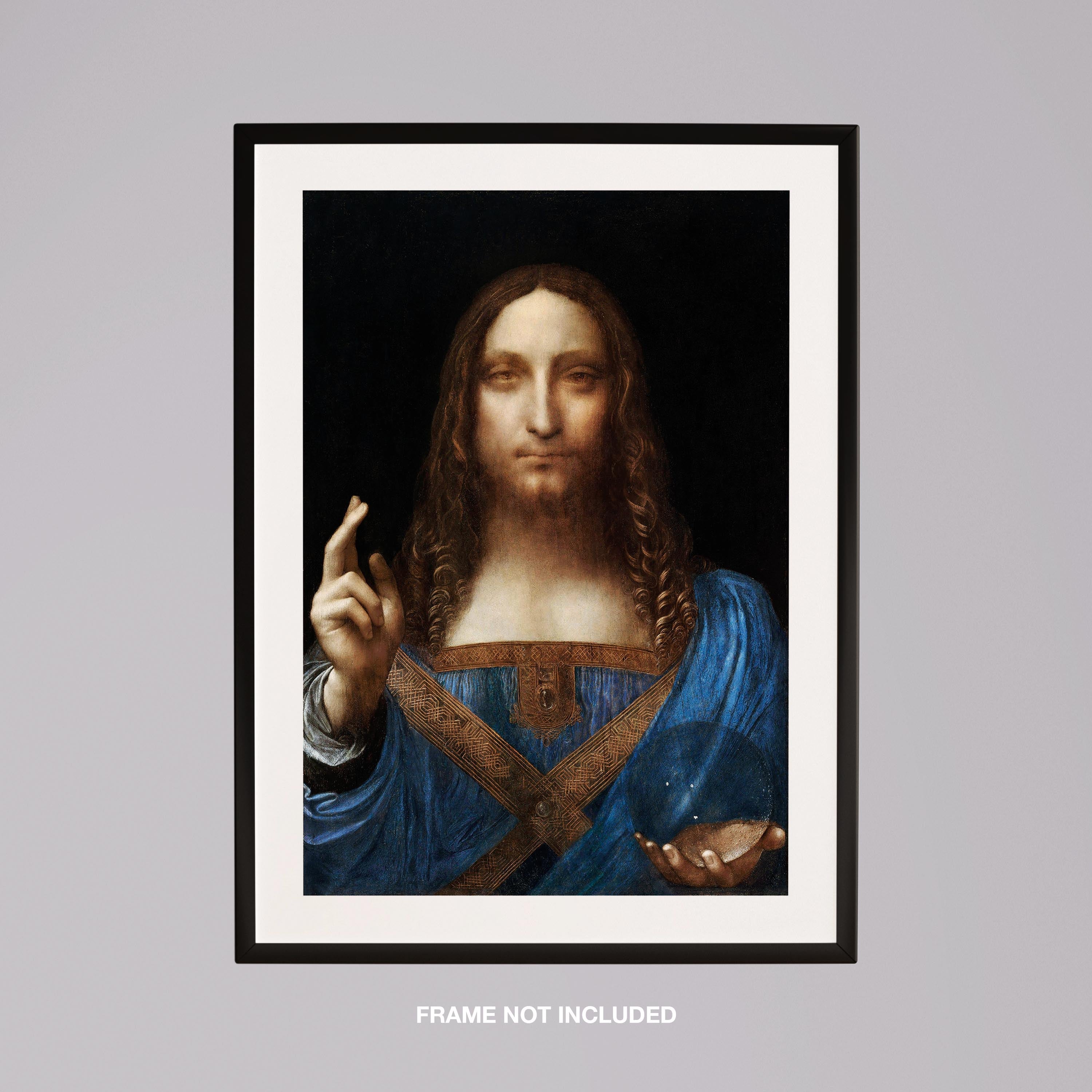Salvator Mundi - Leonardo da Vinci - Rolled Poster Wall Art Print | House Prints