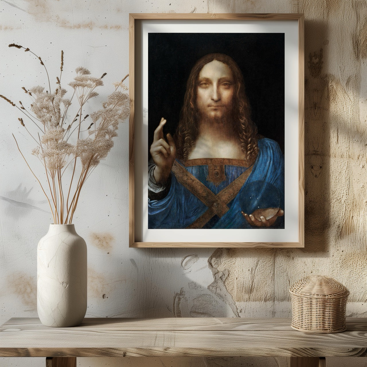 Salvator Mundi - Leonardo da Vinci - Rolled Poster Wall Art Print | House Prints