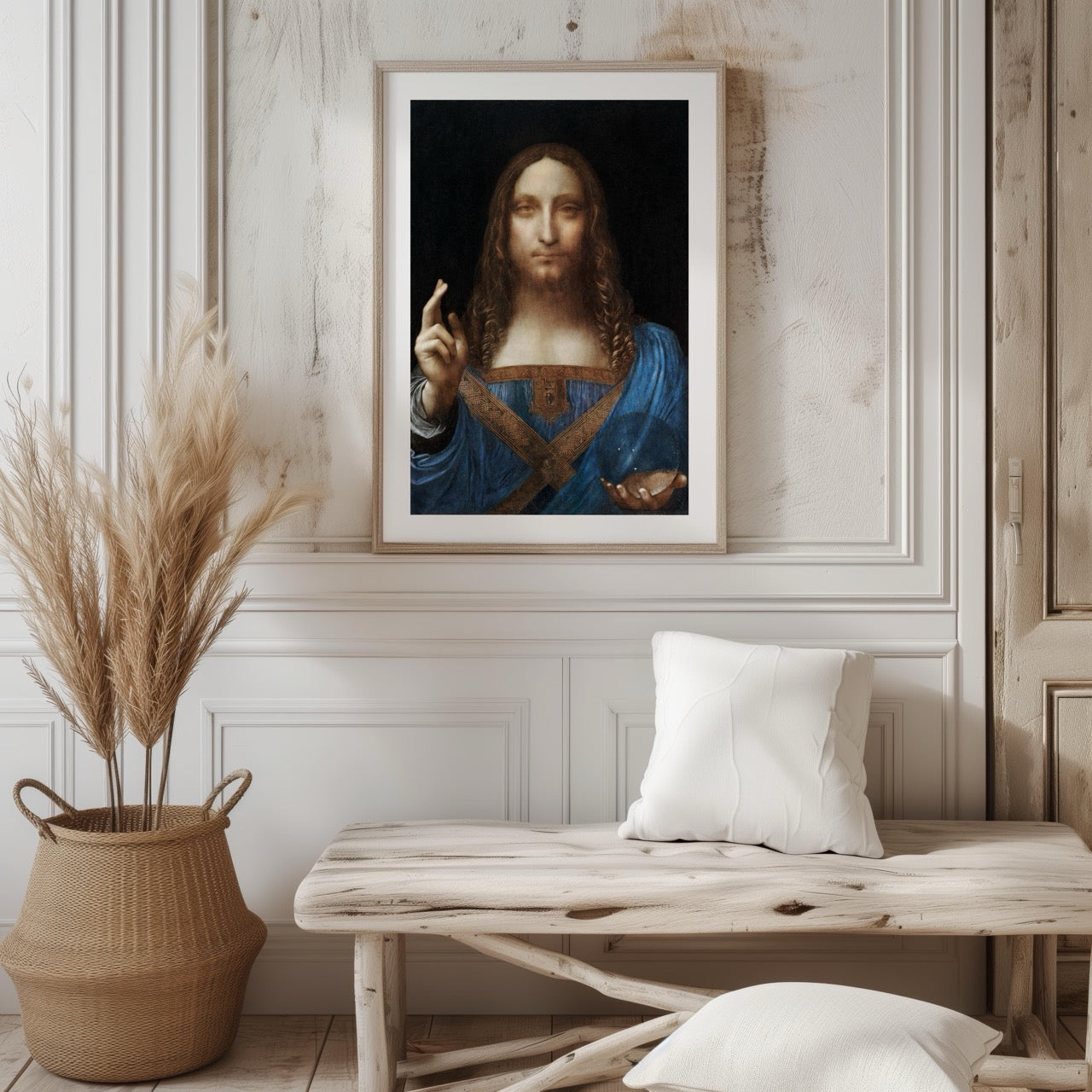 Salvator Mundi - Leonardo da Vinci - Rolled Poster Wall Art Print | House Prints