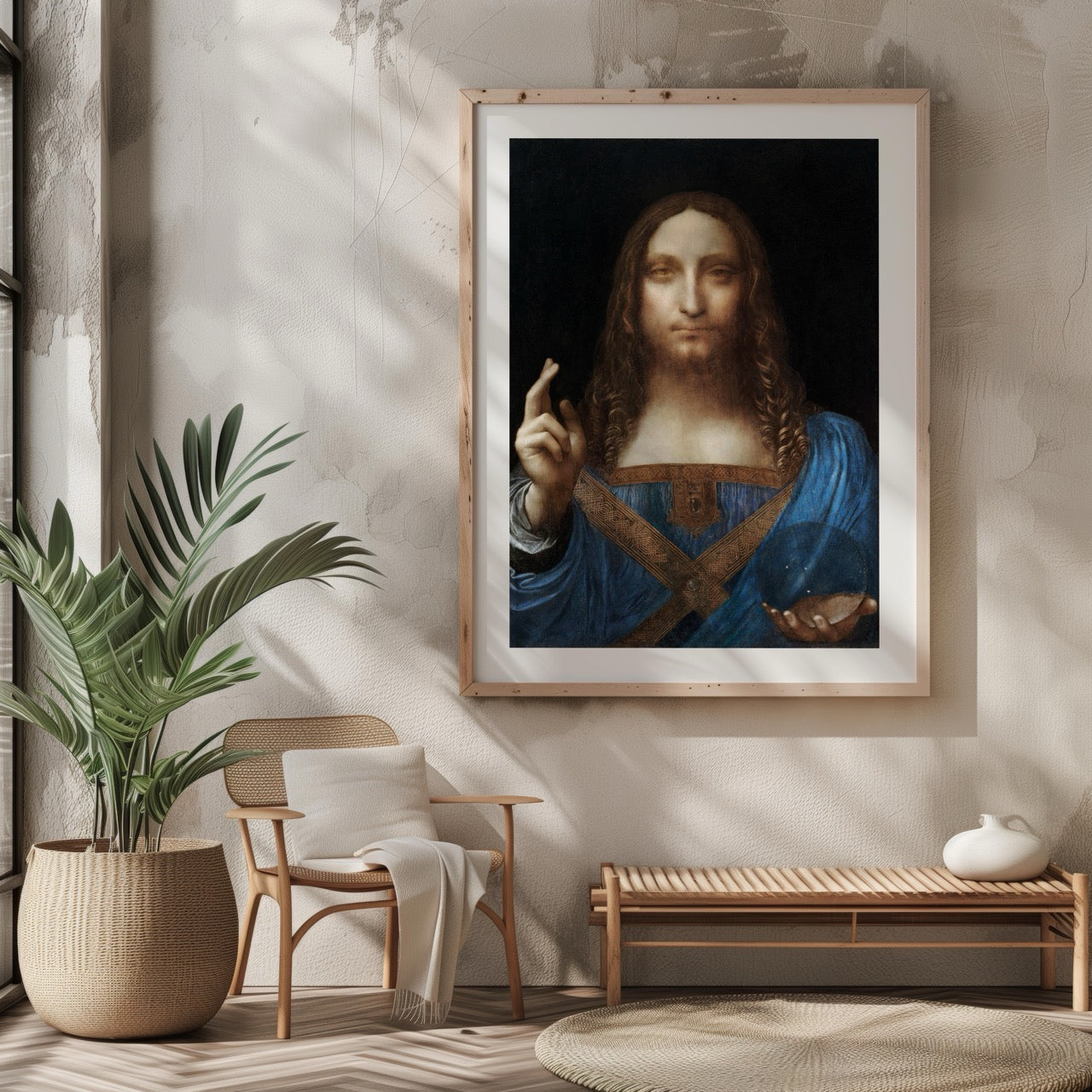 Salvator Mundi - Leonardo da Vinci - Rolled Poster Wall Art Print | House Prints