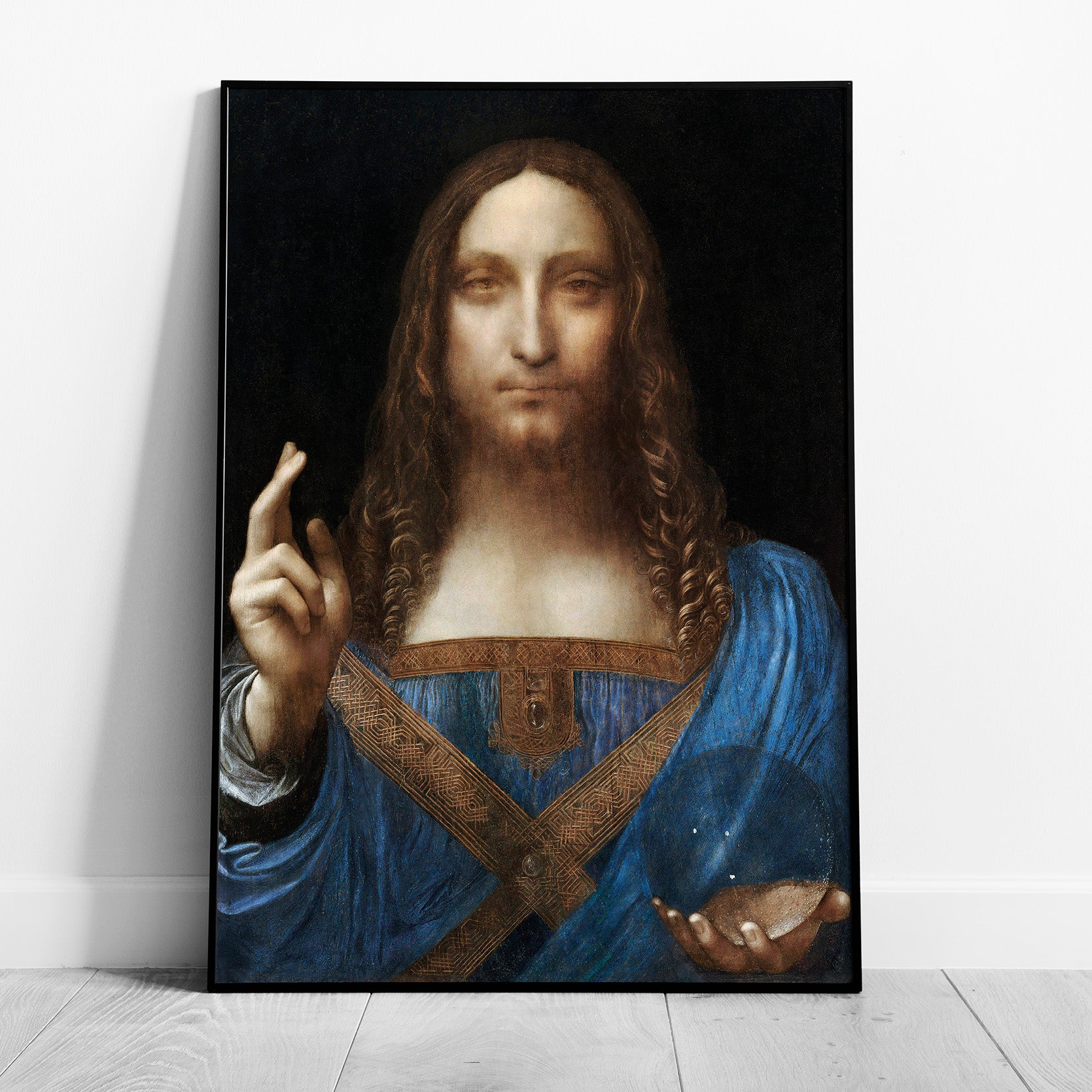 Salvator Mundi - Leonardo da Vinci - Rolled Poster Wall Art Print | House Prints
