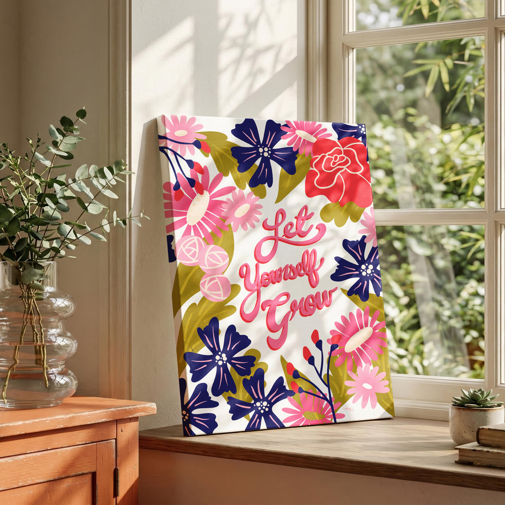 Let Yourself Grow - Rosalinde Clara - Framed Canvas Wall Art Print | House Prints