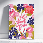 Let Yourself Grow - Rosalinde Clara - Framed Canvas Wall Art Print | House Prints