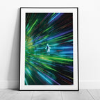 Lights Flying in Space - Rolled Poster Wall Art Print | House Prints