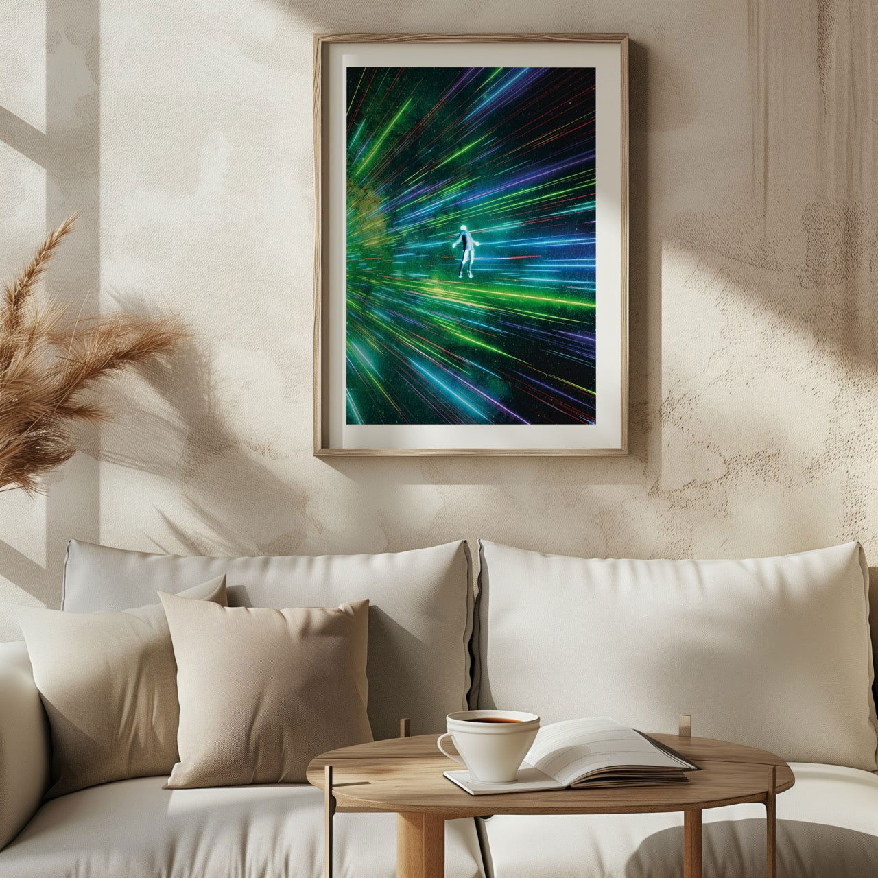 Lights Flying in Space - Rolled Poster Wall Art Print - House Prints
