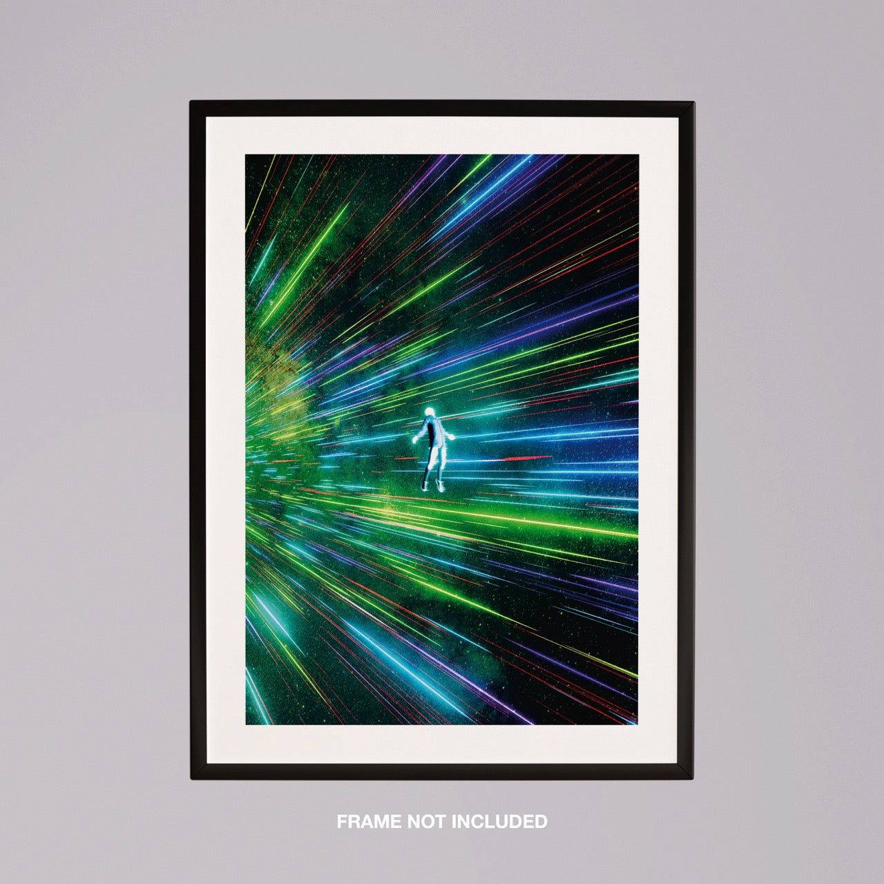 Lights Flying in Space - Rolled Poster Wall Art Print - House Prints