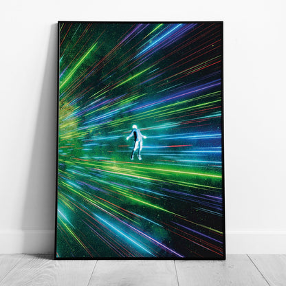 Lights Flying in Space - Rolled Poster Wall Art Print - House Prints