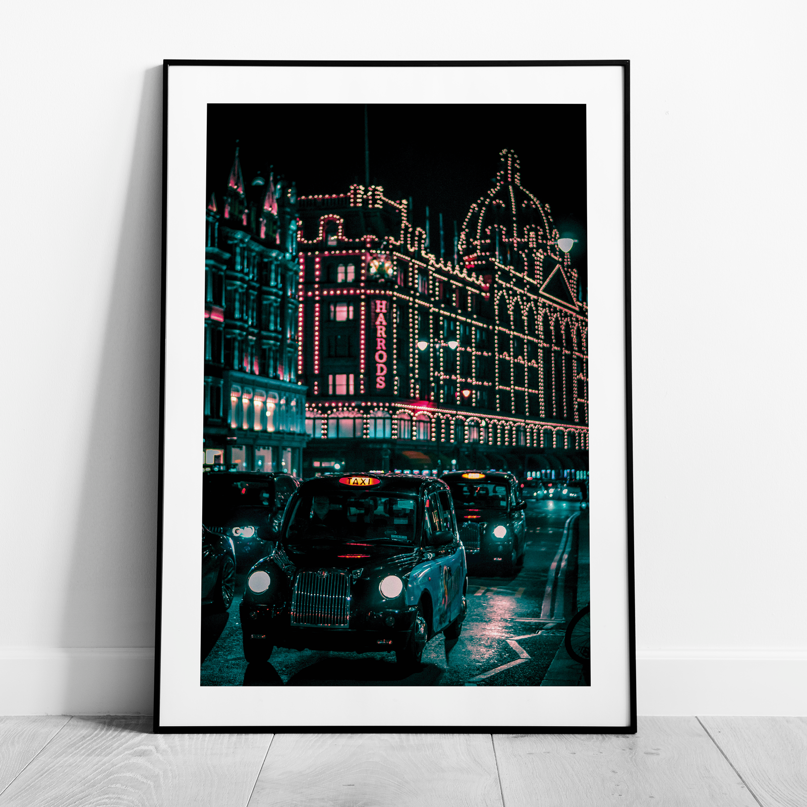 London City Shopping at Christmas Time - Rolled Poster Wall Art Print | House Prints