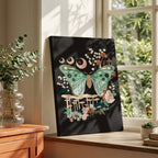Lunar Moth Grove - Rosalinde Clara - Framed Canvas Wall Art Print | House Prints